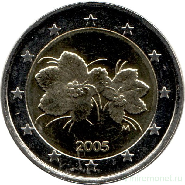 Монеты. Финляндия. Набор евро 8 монет 2005 год. 1, 2, 5, 10, 20, 50 центов, 1, 2 евро.