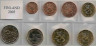 Аверс. Монеты. Финляндия. Набор евро 8 монет 2005 год. 1, 2, 5, 10, 20, 50 центов, 1, 2 евро.