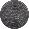 Монета. Австрия. 3 евро 2022 год. Микрораптор рев.