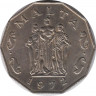  Монета. Мальта. 50 центов 1972 год. ав.