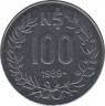Монета. Уругвай. 100 песо 1989 год. рев.