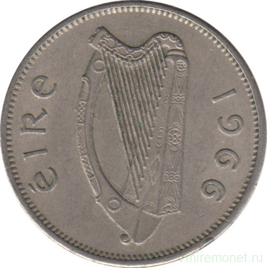 Монета. Ирландия. 6 пенсов 1966 год. 