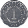 Монета. Белиз. 1 цент 2002 год. ав.