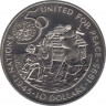 Монета. Намибия. 10 долларов 1995 год. 50 лет ООН. ав.