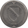  Монета. Босния-Герцеговина. 1 конвертированная марка 2000 год. ав.