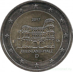 Монета. Германия. 2 евро 2017 год. Рейнланд-Пфальц  (D).