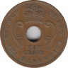 Монета. Британская Восточная Африка. 10 центов 1956 год. рев