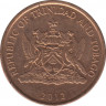 Монета. Тринидад и Тобаго. 5 центов 2012 год. ав.