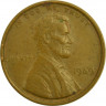 Монета. США. 1 цент 1969 год. ав