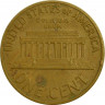 Монета. США. 1 цент 1969 год. рев