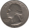 Монета. США. 25 центов 1965 год. ав.