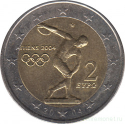 Монета. Греция. 2 евро 2004 год. XXVIII Летние Олимпийские игры. Афины 2004.