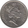 Монета. Фиджи. 5 центов 1987 год. ав.