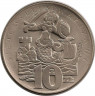 Монета. Польша. 10 злотых 1971 год. Проба. 700 лет Варшаве. ав