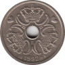 Монета. Дания. 2 кроны 1992 год. ав.