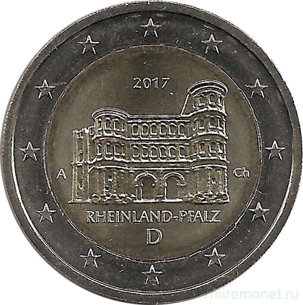 Монета. Германия. 2 евро 2017 год. Рейнланд-Пфальц  (A).