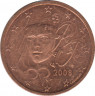 Монета. Франция. 2 цента 2008 год. ав.