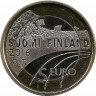 Монета. Финляндия. 5 евро 2016 год. Футбол. рев