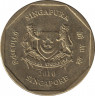 Монета. Сингапур. 1 доллар 2010 год. ав.