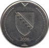  Монета. Босния-Герцеговина. 1 конвертированная марка 2009 год. ав.