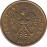 Монета. Польша. 1 грош 1992 год. ав.