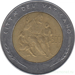 Монета. Ватикан. 500 лир 1982 год. Обучение.