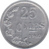 Монета. Люксембург. 25 сантимов 1960 год. ав.