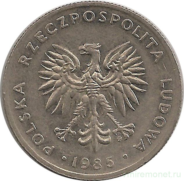 Монета. Польша. 20 злотых 1985 год. 