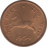 Монета. Индия. 1 пайс 1954 год. ав.