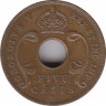 Монета. Британская Восточная Африка. 5 центов 1935 год. рев.