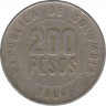 Монета. Колумбия. 200 песо 2004 год. ав.