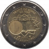  Монета. Люксембург. 2 евро 2007 год. 50 лет подписания Римского договора. ав.