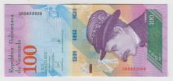 Банкнота. Венесуэла. 100 боливаров 2018 год. (18.05.2018)