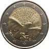 Монета. Франция. 2 евро 2015 год. 70 лет мира в Европе. ав