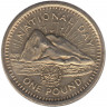 Монета. Гибралтар. 1 фунт 1995 год. 50 лет ООН.