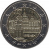 Монета. Германия. 2 евро 2010 год. Бремен (G). ав.