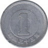 Монета. Япония. 1 йена 1958 год (33-й год эры Сёва). ав.