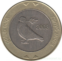 Монета. Босния и Герцеговина. 2 конвертируемые марки 2003 год.