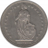  Монета. Швейцария. 1 франк 1979 год. рев.