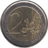 Монета. Люксембург. 2 евро 2004 год. Портрет и монограмма герцога Люксембурга Анри Нассау. рев.