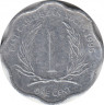 Монета. Восточные Карибские государства. 1 цент 1995 год. ав.
