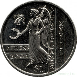Монета. Сьерра-Леоне. 1 доллар 2003 год. XXVIII летние Олимпийские Игры, Афины 2004.