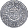 Монета. Австрия. 50 грошей 1946 год. ав.