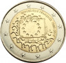 Монета. Франция. 2 евро 2015 год. 30 лет Флагу Европы. ав