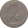 Монета. Великобритания. 1/2 кроны (2.5 шиллинга) 1956 год. рев.