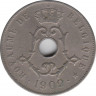 Монета. Бельгия. 25 сантимов 1909 год. BELGIQUE. ав.