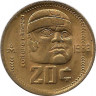 Аверс. Монета. Мексика. 20 сентаво 1983 год.