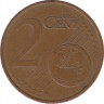Монета. Франция. 2 цента 2003 год. рев.