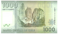 Банкнота. Чили. 1000 песо 2021 год. Тип 161.