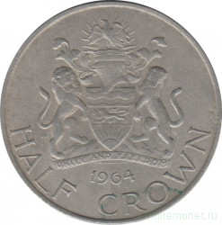 Монета. Малави. 1/2 кроны 1964 год.